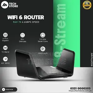 Photo - NETGEAR Nighthawk WiFi 6 Tri-Band Router - High-Speed Networking