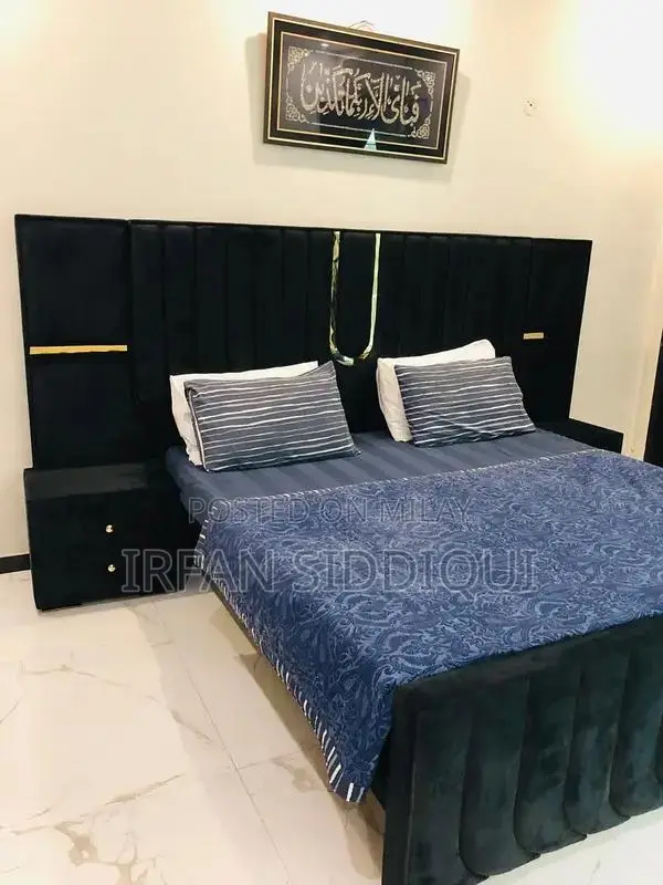 Grey Velvet King Bed Frame - Contemporary Bedroom Furniture