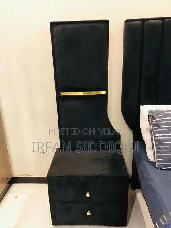 Grey Velvet King Bed Frame - Contemporary Bedroom Furniture