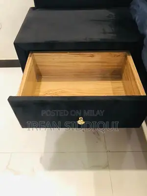 Grey Velvet King Bed Frame - Contemporary Bedroom Furniture