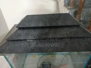 Decorative Fish Aquarium with Side Table and Accessories