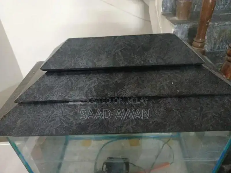 Decorative Fish Aquarium with Side Table and Accessories