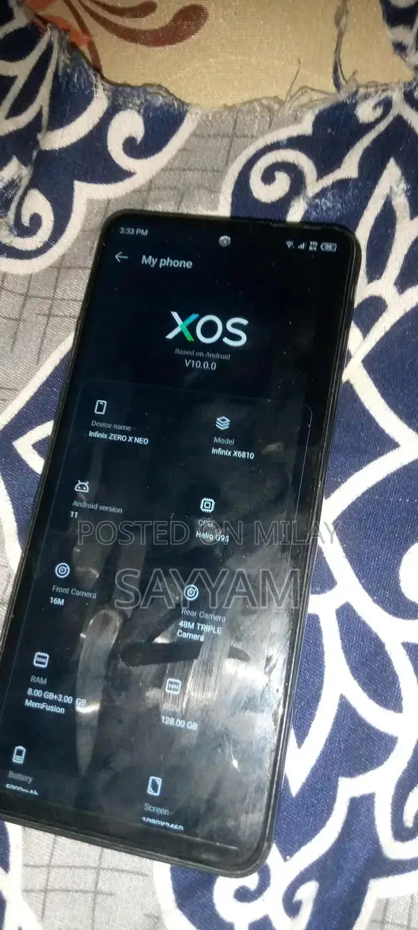 Zero X Neo Smartphone 8GB RAM 128GB Storage