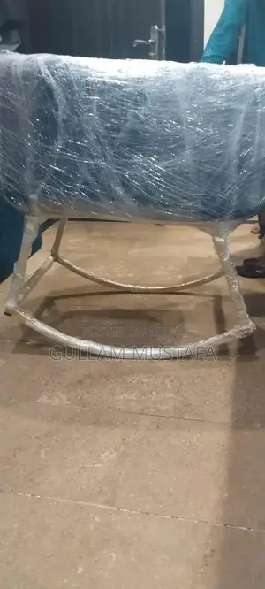 Sturdy Baby Cot with Velvet Golden Frame