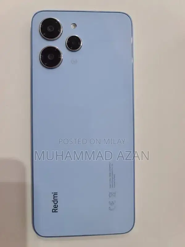 Redmi 12 Smartphone with Glass Back and Mobile Cover