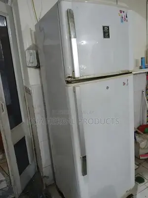 Photo - Large Double Door Refrigerator - Full Size Home Appliance