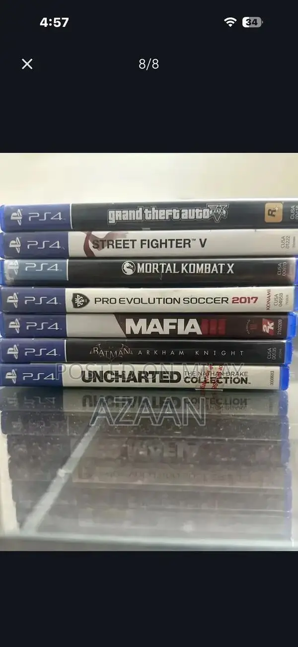 Used PlayStation 4 Video Games Collection