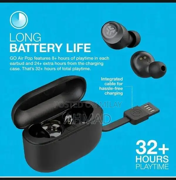 JLab Go Air POP True Wireless Earbuds with Touch Controls