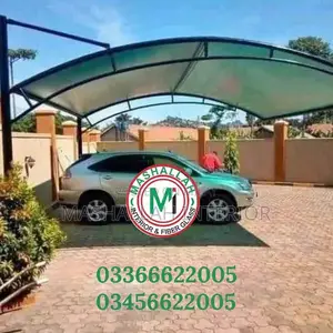 Photo - Tensile Fabric Canopy for Car and Pool Parking Shades