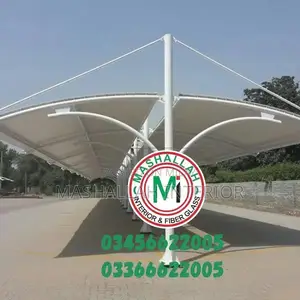 Tensile Fabric Canopy for Car and Pool Parking Shades