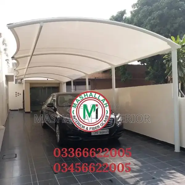 Tensile Fabric Canopy for Car and Pool Parking Shades