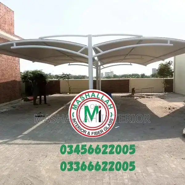 Tensile Fabric Canopy for Car and Pool Parking Shades