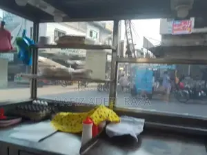 Commercial Steel Shawarma Counter with Hot Plate