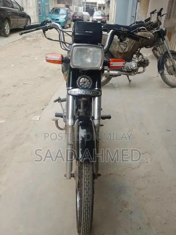 Super Power 2022 Black Motorcycle - Single Owner, Well-Maintained Bike