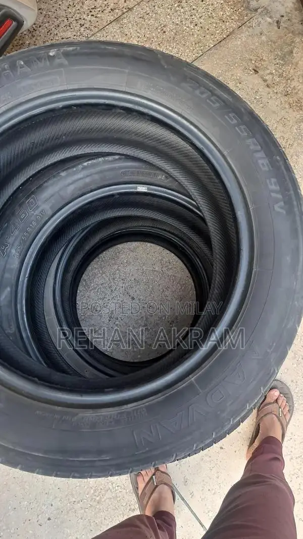 Yokohama Advan 205/55/R16 Used Tires - 4 Pieces, 50,000 km Driven