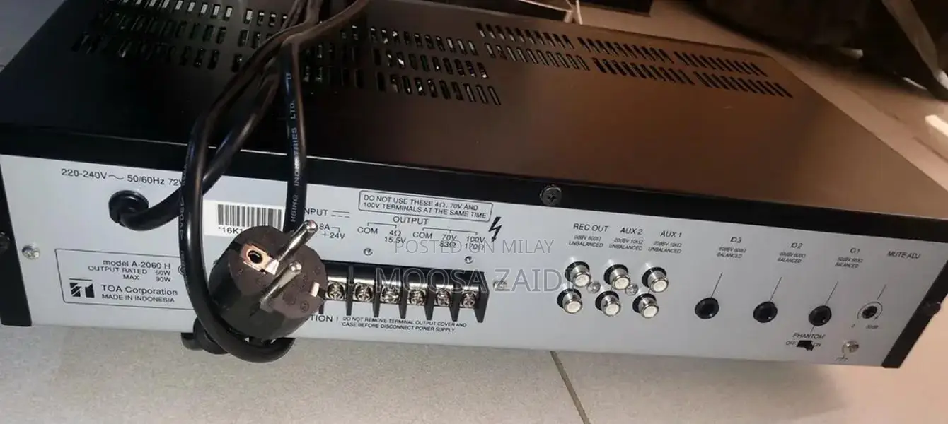 TOA A-2060 Professional Audio Amplifier