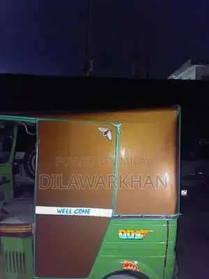 Ricksha Three-Wheeled Vehicle with Unique Engine Configuration