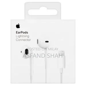 White ABS Wired Handsfree Earphones with Microphone