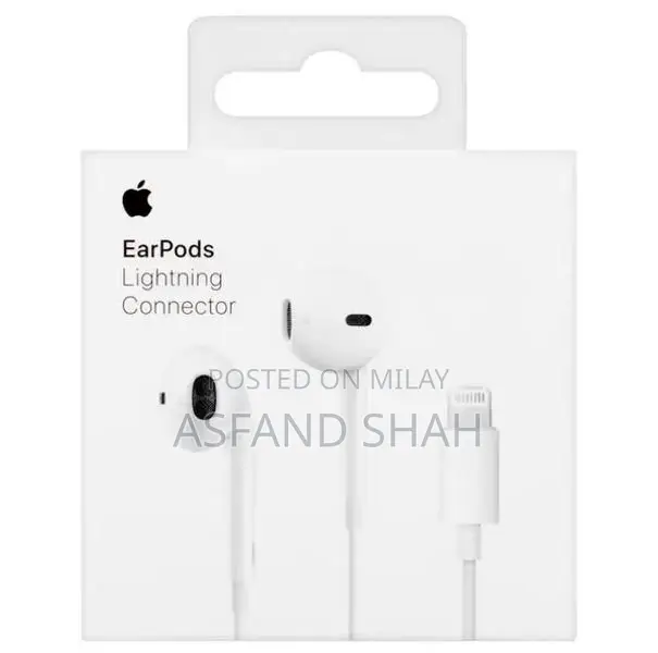 White ABS Wired Handsfree Earphones with Microphone