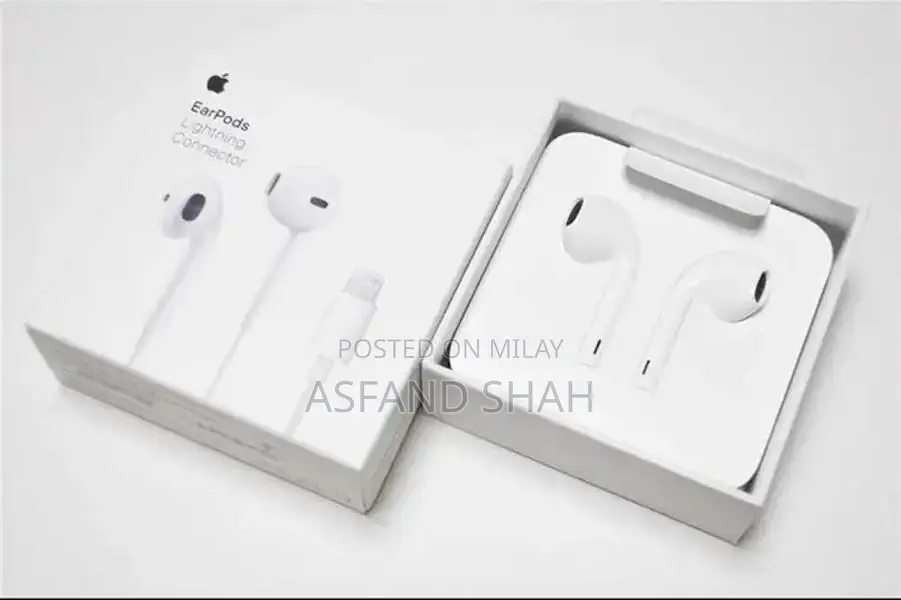 White ABS Wired Handsfree Earphones with Microphone