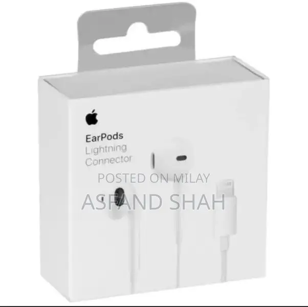 White ABS Wired Handsfree Earphones with Microphone