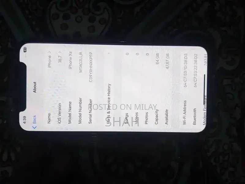 Factory Unlocked iPhone XS 64GB Smartphone