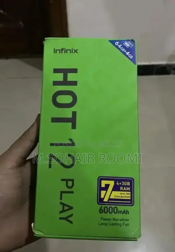 Infinix Hot 12 Play Smartphone with Original Packaging