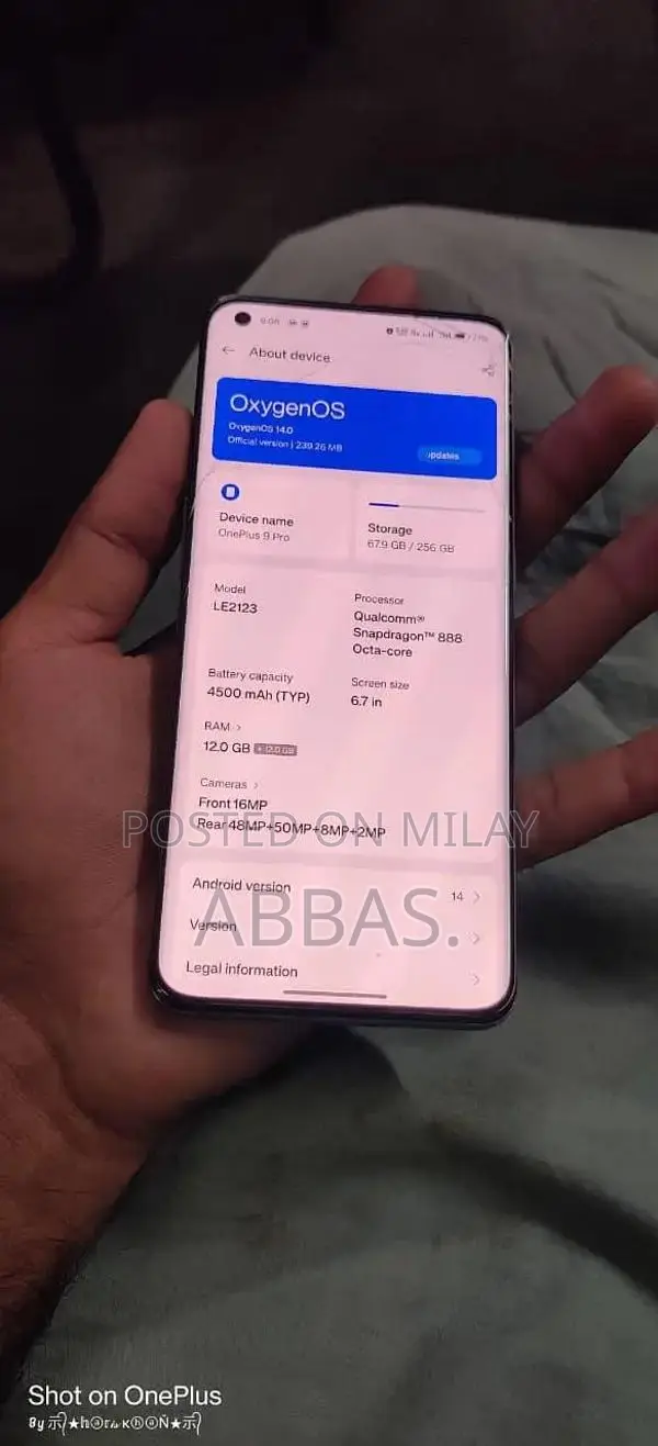 OnePlus 9 Pro Smartphone 12GB RAM 256GB Storage