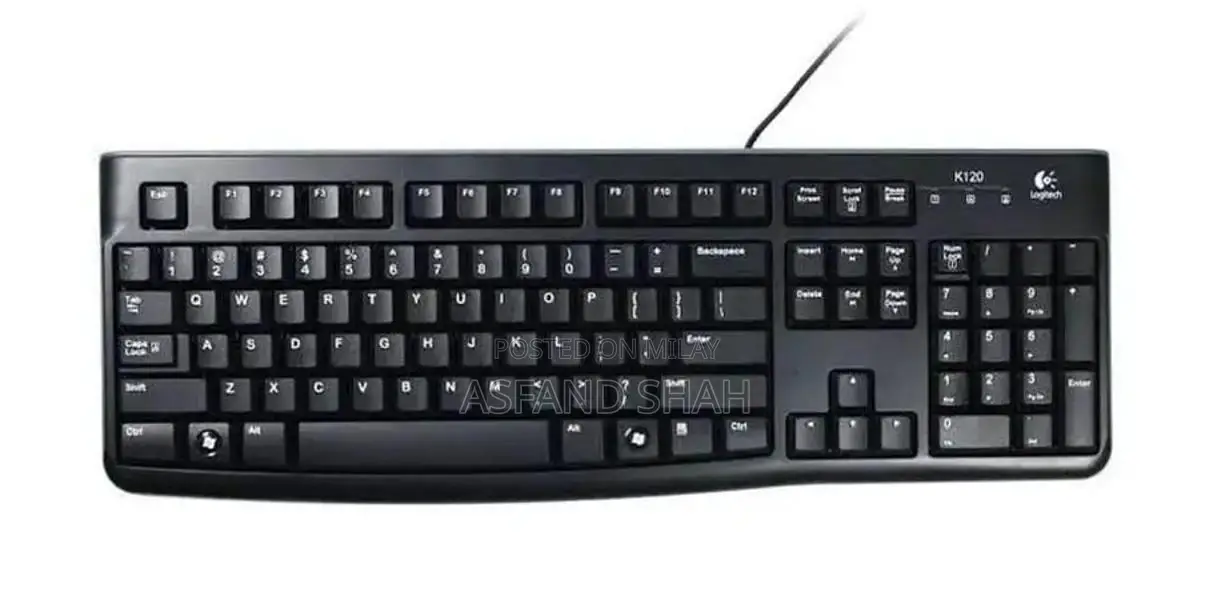 USB Plug and Play Wired Computer Keyboard with Numeric Keypad