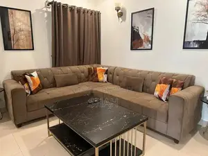 7-Seater L-Shaped Sofa with High Flex Foam and Imported Cushions