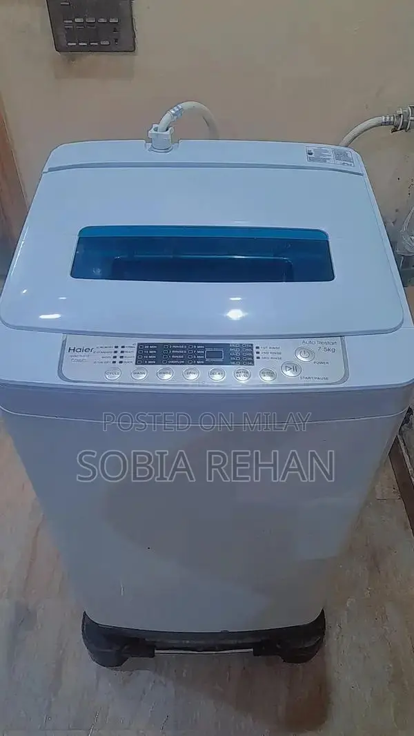 Haier 7.5kg Front Load Automatic Washing Machine, Energy Efficient