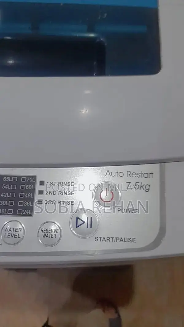 Haier 7.5kg Front Load Automatic Washing Machine, Energy Efficient