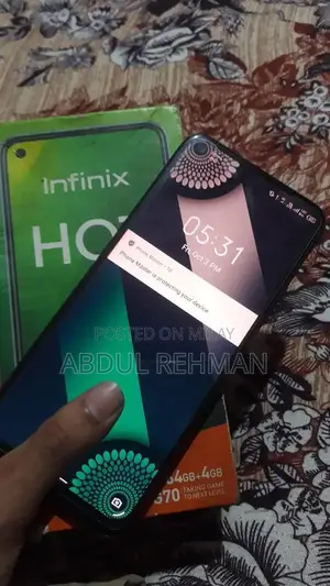 Photo - Infinix Hot 10 Smartphone: 4GB RAM, 64GB Storage, 5200mAh Battery, Lik