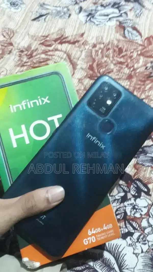 Infinix Hot 10 Smartphone: 4GB RAM, 64GB Storage, 5200mAh Battery, Lik
