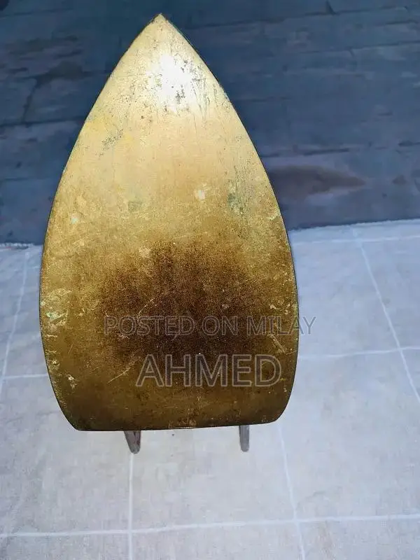 Mumtaz Manual Gas Iron with Wooden Handle - Heavy Duty Dhobi Style Pre