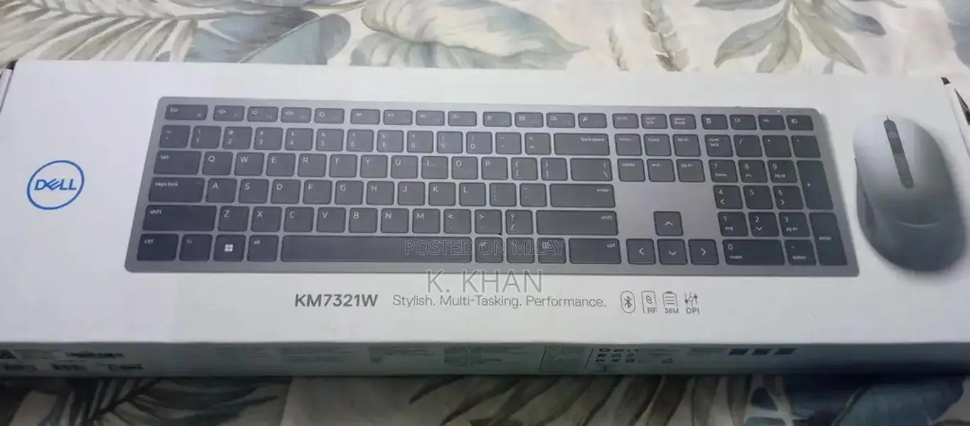 Dell Premier Multi-Device Wireless Keyboard and Mouse Combo, Ergonomic