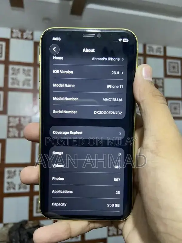 Apple iPhone 11 256GB - Excellent Condition, Face ID, Original Battery