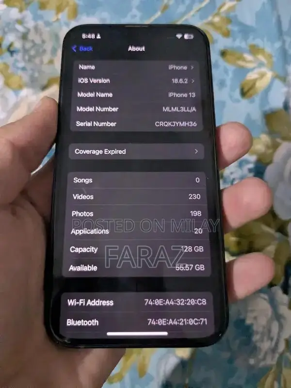 Apple iPhone 13 - 128GB, Like New Condition, 91% Battery Health