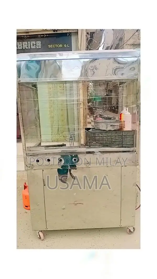 Commercial 2-Level Fryer Stand with Adjustable Height