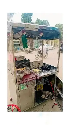 Commercial 2-Level Fryer Stand with Adjustable Height