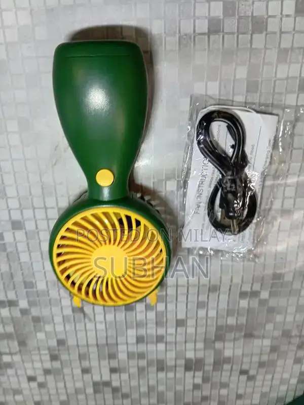 Portable Handheld USB Rechargeable Mini Fan with 3 Color Options