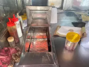 Commercial Burger and Shawarma Cooking Station with Fryer