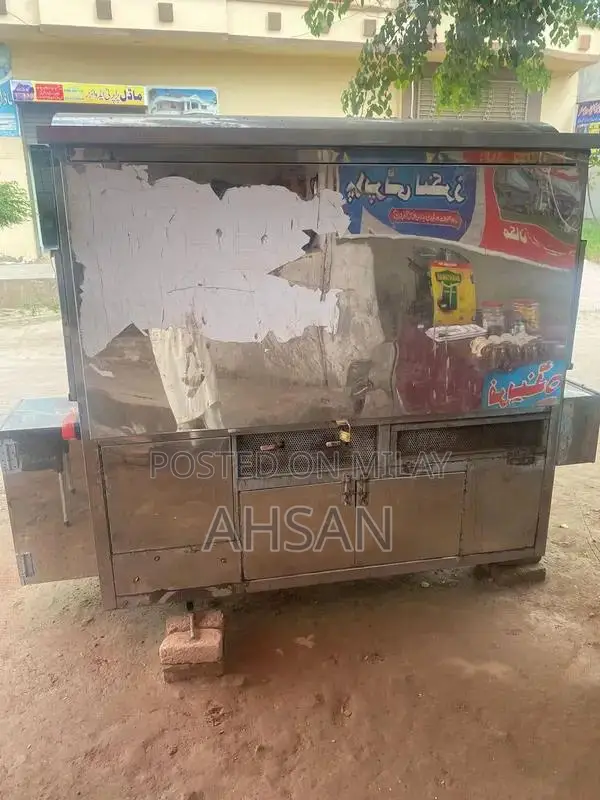 Commercial Burger and Shawarma Cooking Station with Fryer