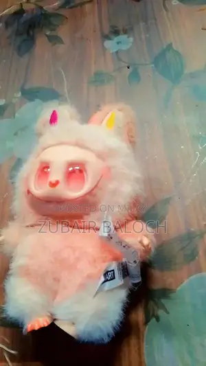 Photo - Labubu Playful Soft Toy in Light Pink - Medium Size