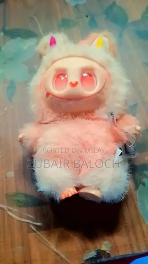 Labubu Playful Soft Toy in Light Pink - Medium Size