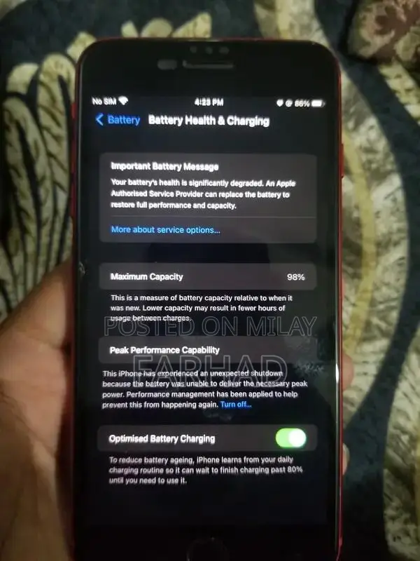 Apple iPhone 8 Plus 256GB - Excellent Condition, Battery 98%, Fully Fu