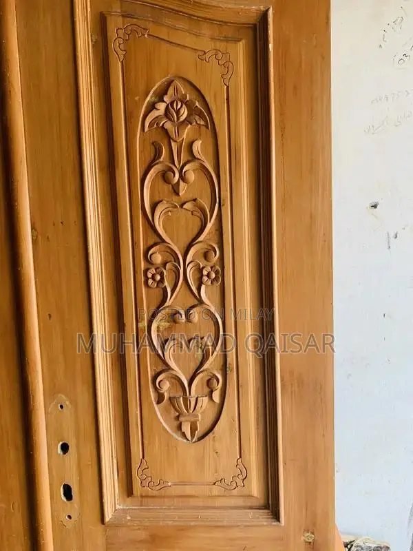 Traditional Pakistani Diyar Wooden Door - Rustic Raror Wood Design