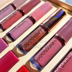 12-Pack Liquid Lipsticks with High Pigmentation and Smudge-Proof Formu
