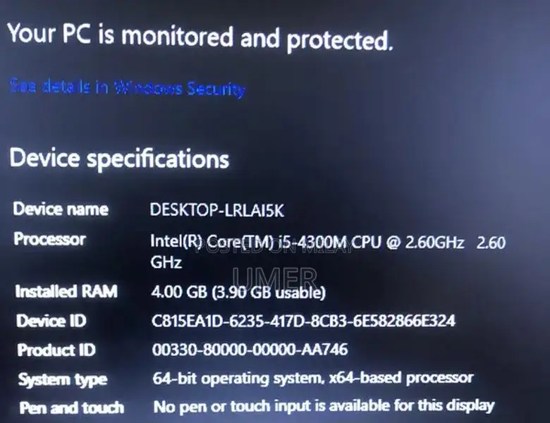 HP Laptop 15.6" Core i5, 8GB RAM, 256GB SSD, Windows 11 Pro