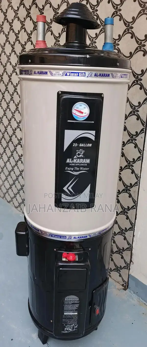 AL Karam 25 Gallon Electric and Gas Water Geyser